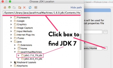 Finding JDK 7